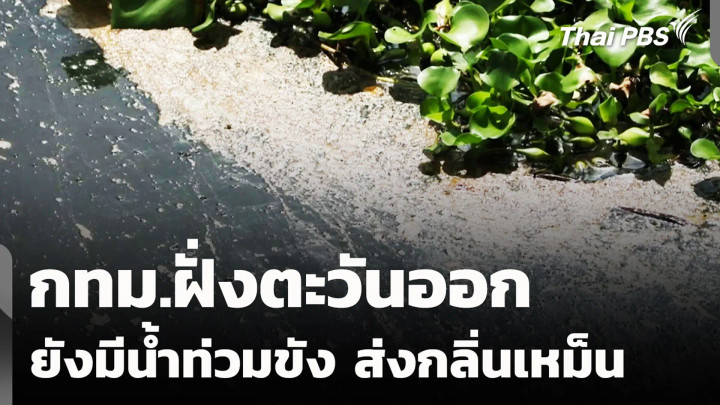 กทม.ฝั่งตะวันออก ยังมีน้ำท่วมขัง ส่งกลิ่นเหม็น