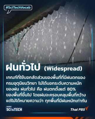 ฝนทั่วไป (Widespread) คืออะไร