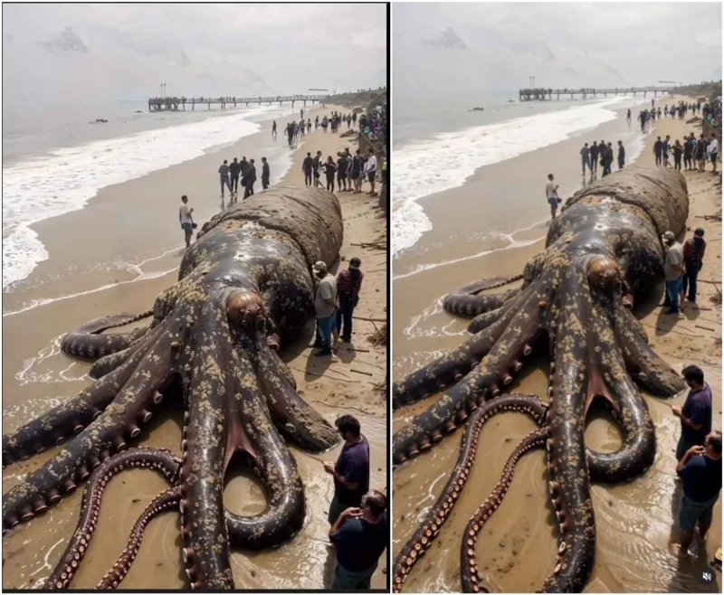 การเปรียบเทียบภาพถ่ายหน้าจอระหว่างโพสต์เท็จ (ซ้าย) และภาพต้นฉบับในโพสต์อินสตาแกรม (ขวา)