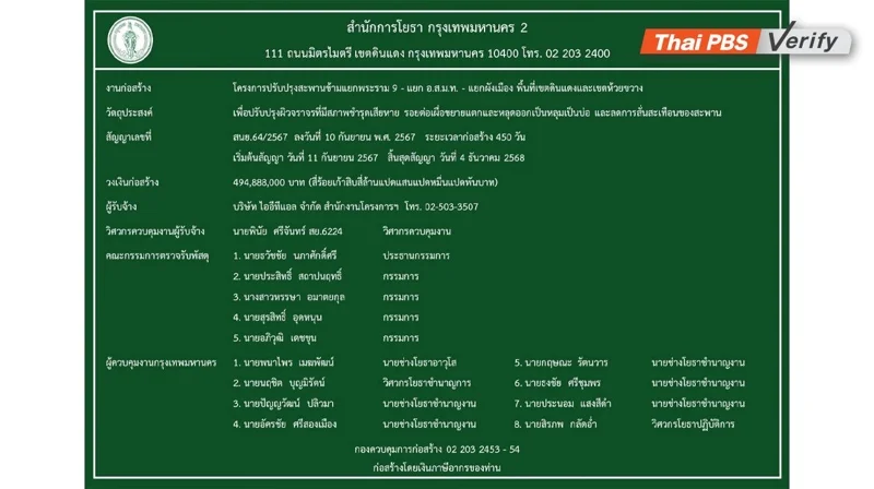 ภาพแสดงรายละเอียดโครงการปรับปรุงสะพานข้ามแยกพระราม 9 - แยก อ.ส.ม.ท. - แยกผังเมือง